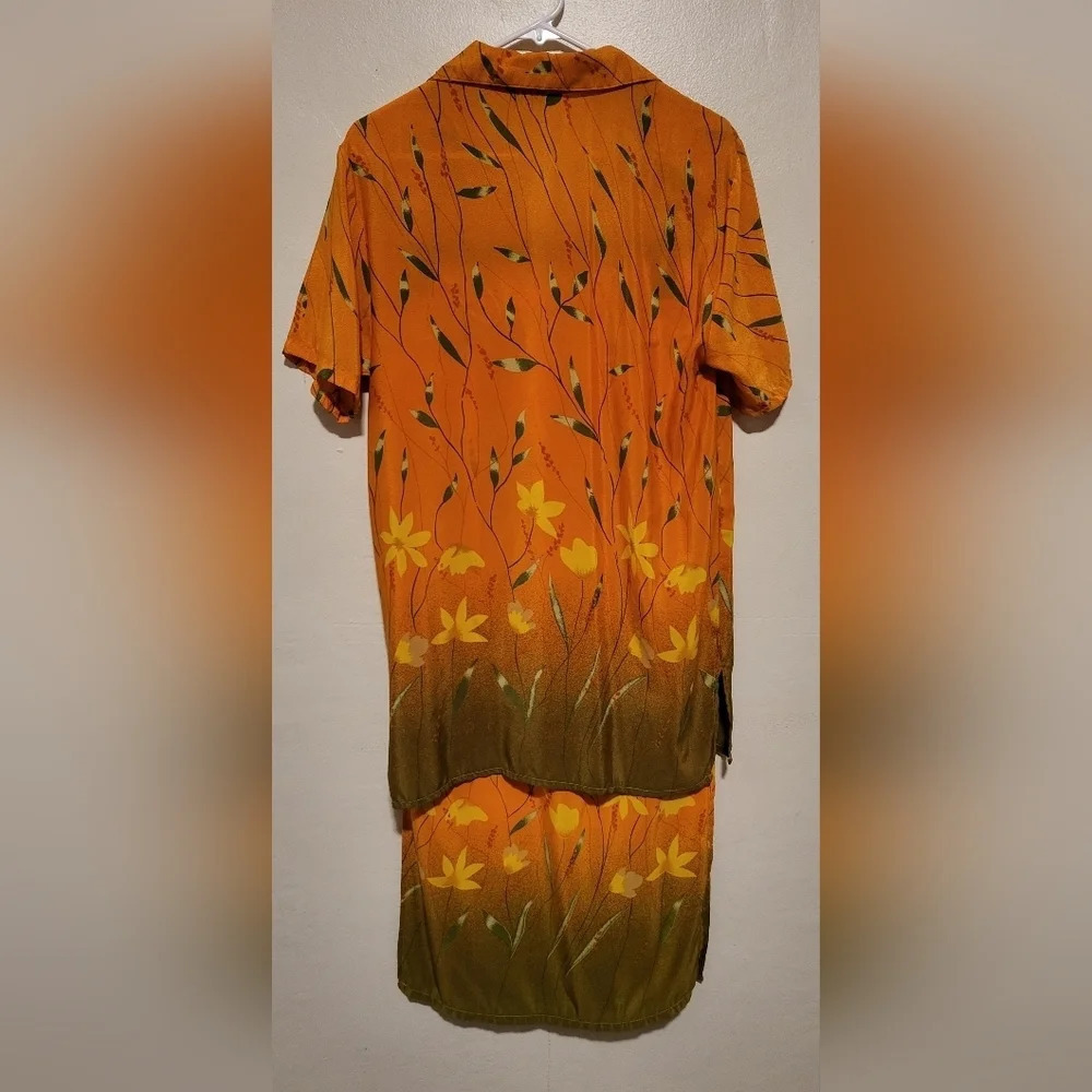Plus Size Two piece women's maxi-skirt and top set (Size S) - Picture 3 of 9